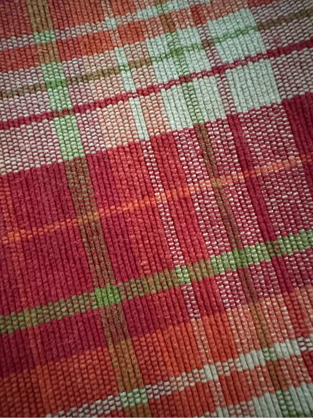 Set of 6 plaid placemats